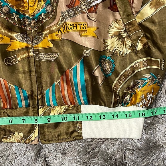 Juhli Vancouver women boroque stylish silky  bomber jacket. Size M/L. Used. - Picture 11 of 14